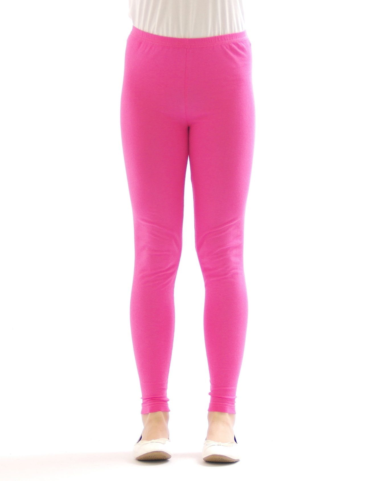 SYS Leggings Kinder Mädchen Leggings Hose lang blickdicht aus Baumwolle