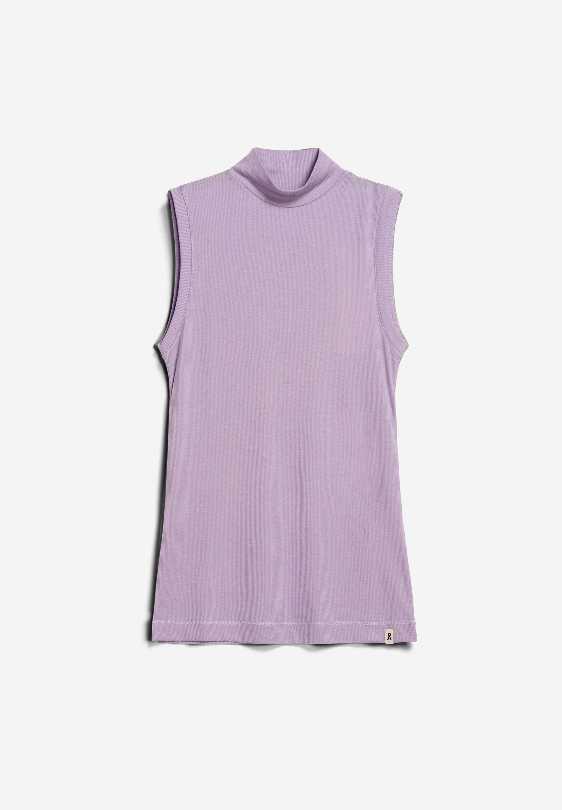 Armedangels Slim TENCEL™ (1-tlg) Top light empty aus T-Shirt Damen purple Lyocell Fit CILIAA Mix stone