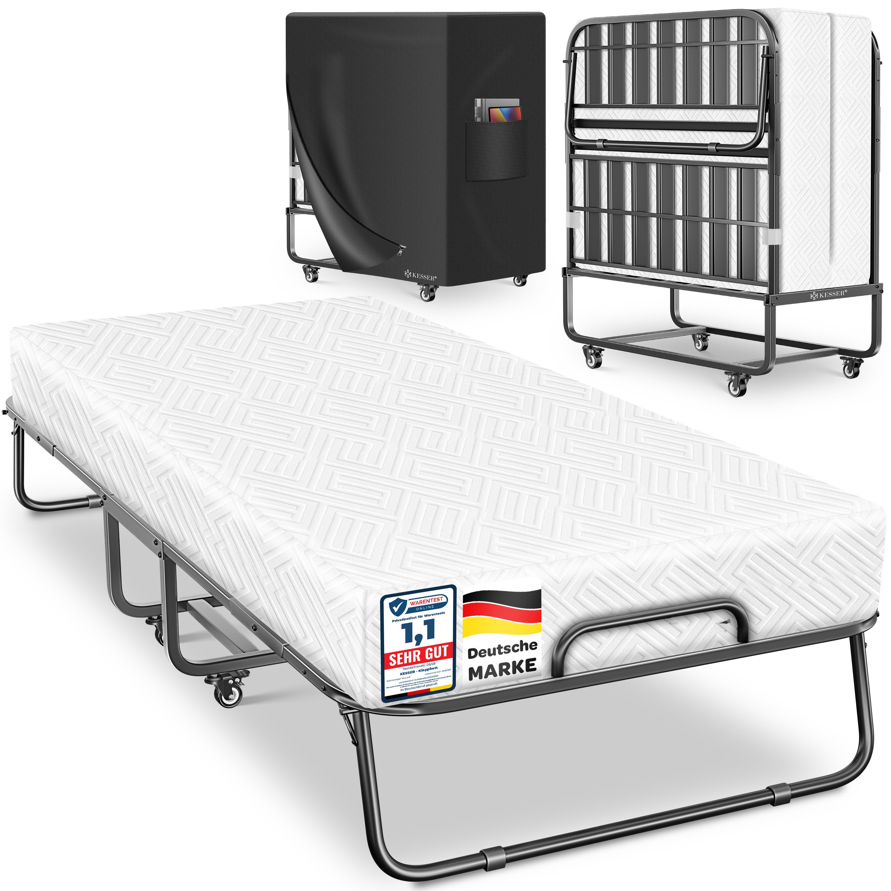 KESSER Gästebett 200x90cm Klappbett faltbares Reisebett günstig online kaufen