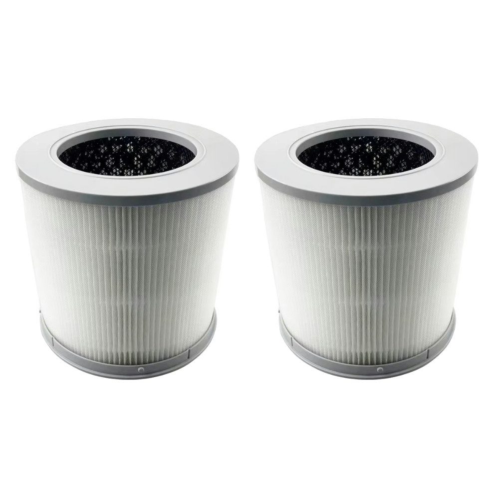 Trade-Shop Ersatzfilter HEPA-Filter 2x passend für Xiaomi AFEP7TFM01, BHR5861GL, Zubehör für Luftreiniger, Kombifilter bestehend aus Vorfilter, Aktivkohlefilter, HEPA H12 Filter