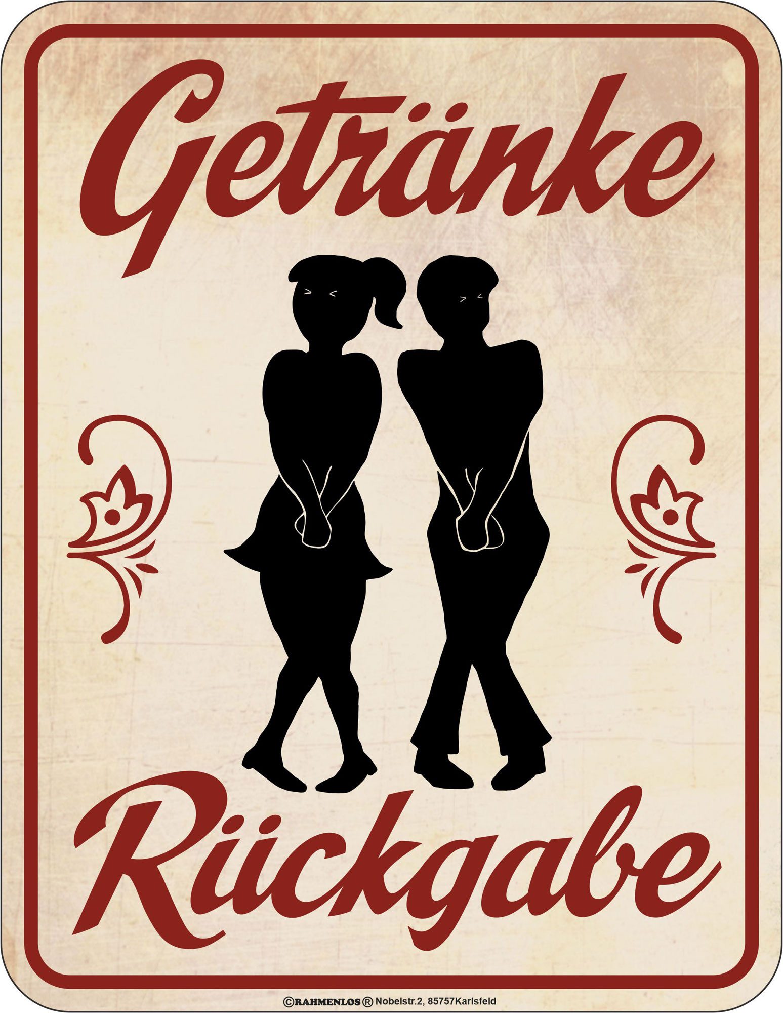 Metallschild Fun - Fun-Schilder - Getränkerückgabe