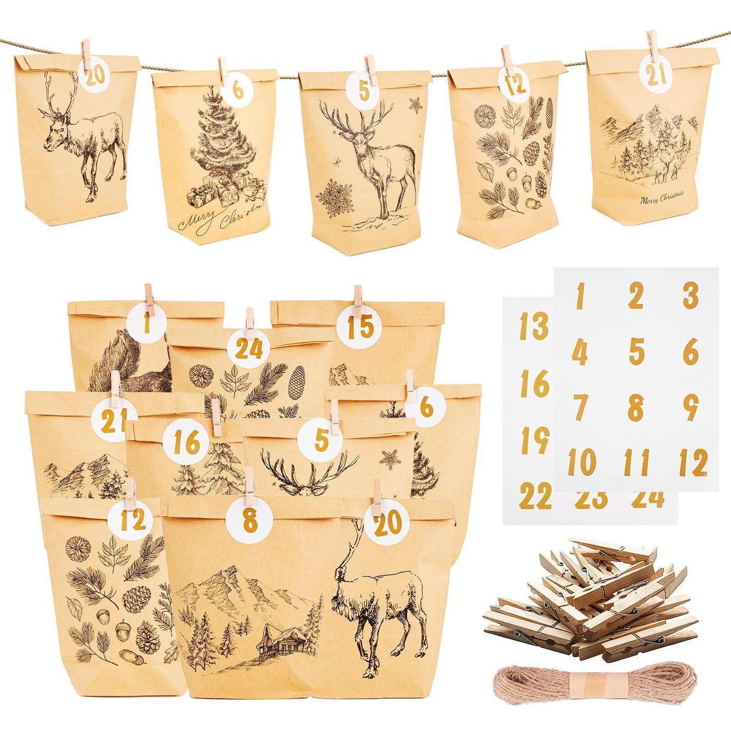 LuxusKollektion DIY-Adventskalender Adventskalender zum Befüllen 24er Set 2026