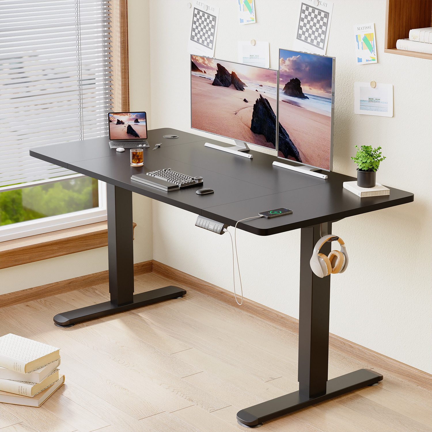 HOMALL Schreibtisch Höhenverstellbarer elektrischer Hubtisch mit günstig online kaufen
