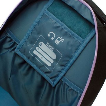 KiddiBex Schulrucksack Teenager Mädchen Schulranzen ab 5. Klasse mit Kühlfach (Set, 2-tlg., Schulrucksack, Federmäppchen), Rucksack Schule Schultasche Mädchen, Ergonomischer Schulranzen Hearts