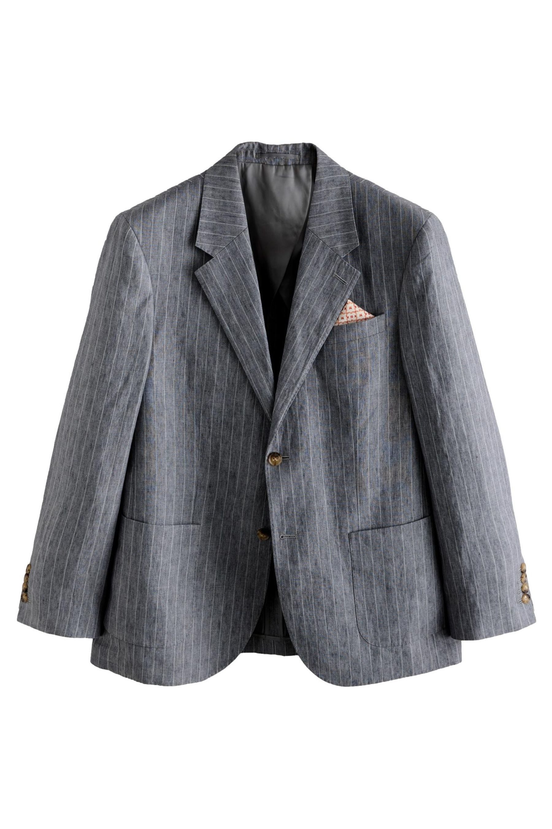 Next Sakko Slim Fit Signature Leomaster Gestreiftes Sakko (1-tlg) günstig online kaufen
