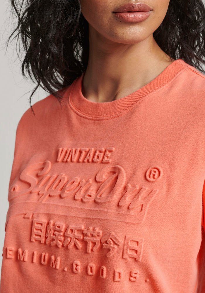 Superdry Rundhalsshirt EMBOSSED VL T SHIRT günstig online kaufen
