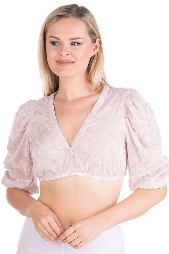 MarJo Dirndlbluse Dirndlbluse - BERBING - off white, perlrosa