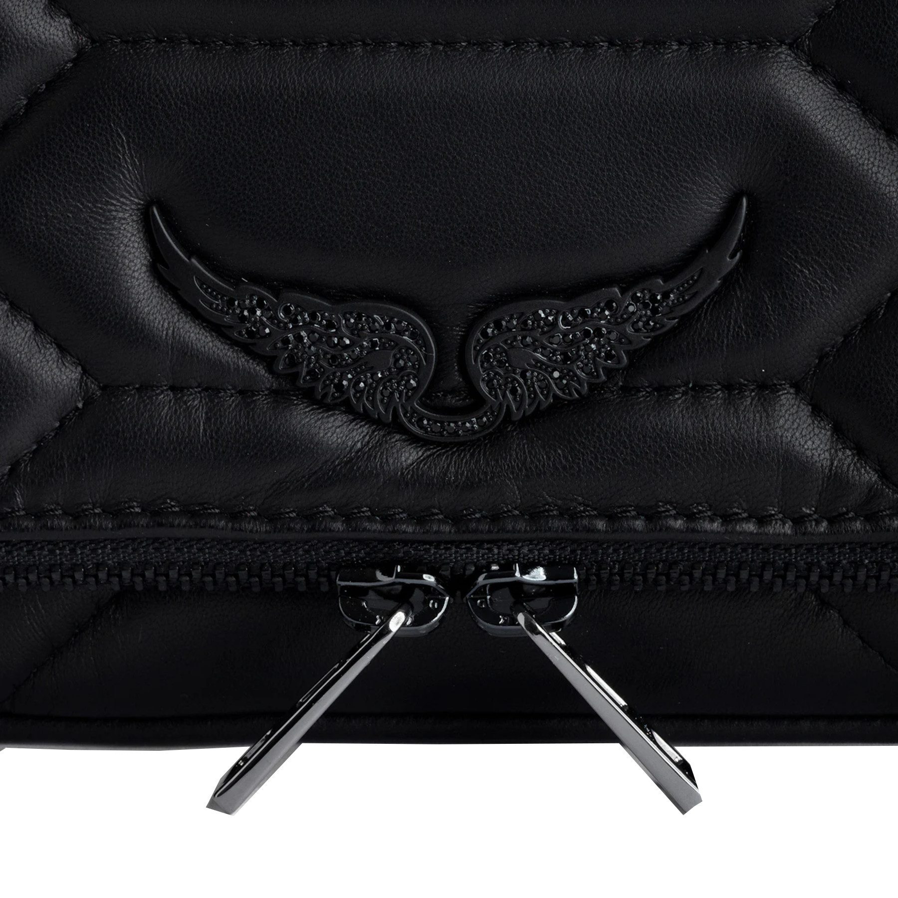 ZADIG & VOLTAIRE Umhängetasche ZADIG&VOLTAIRE Tasche ROCK XL MAT SCALE aus Leder - Schwarz