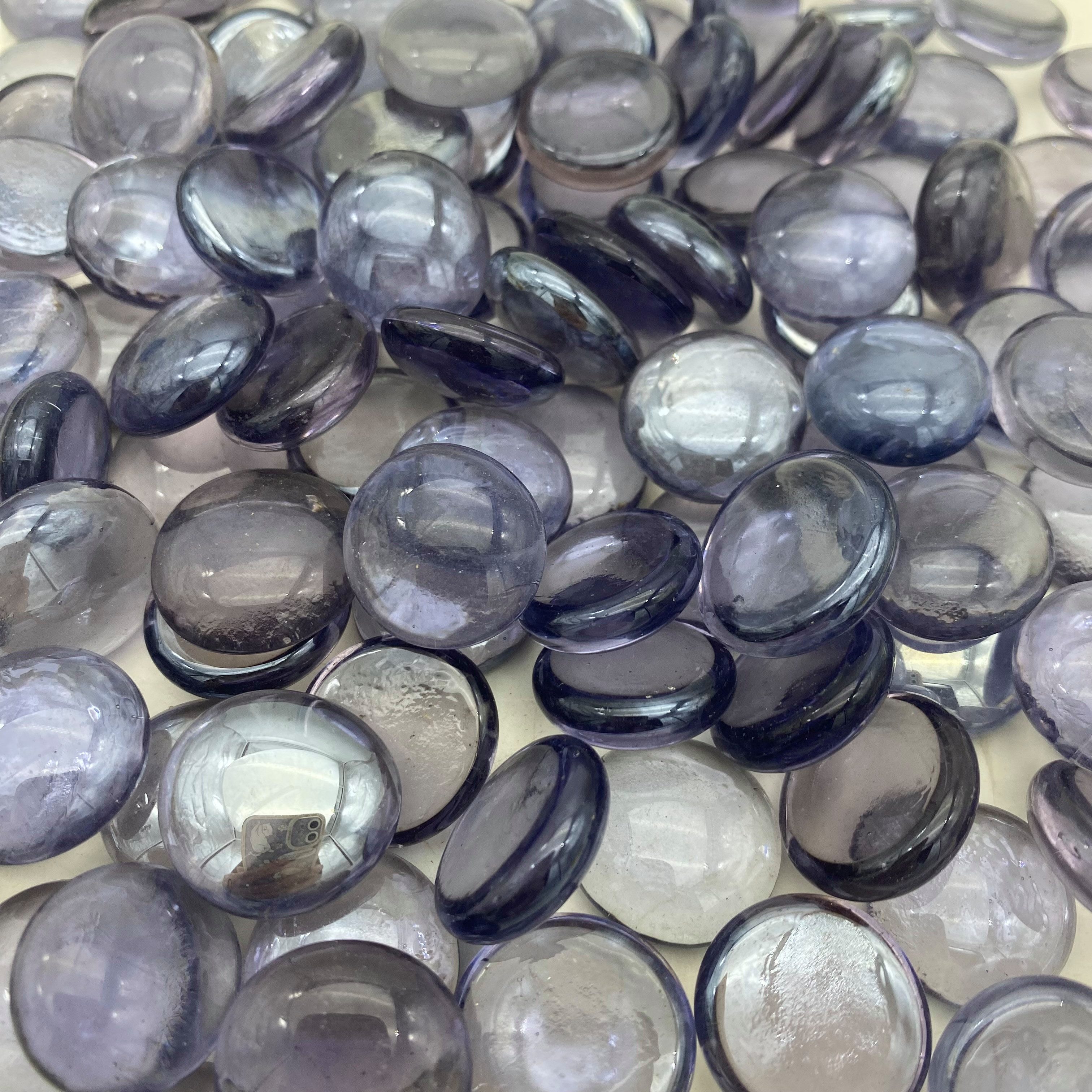 Armena Bastelperlen Glasnuggets transparente Glassteine Dekoration Glasperlen Basteln Deko