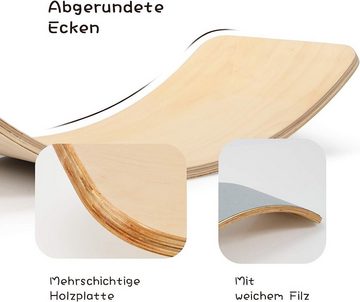 KOMFOTTEU Balancierbrett Balance Board Ständer, (90 x 40 cm)