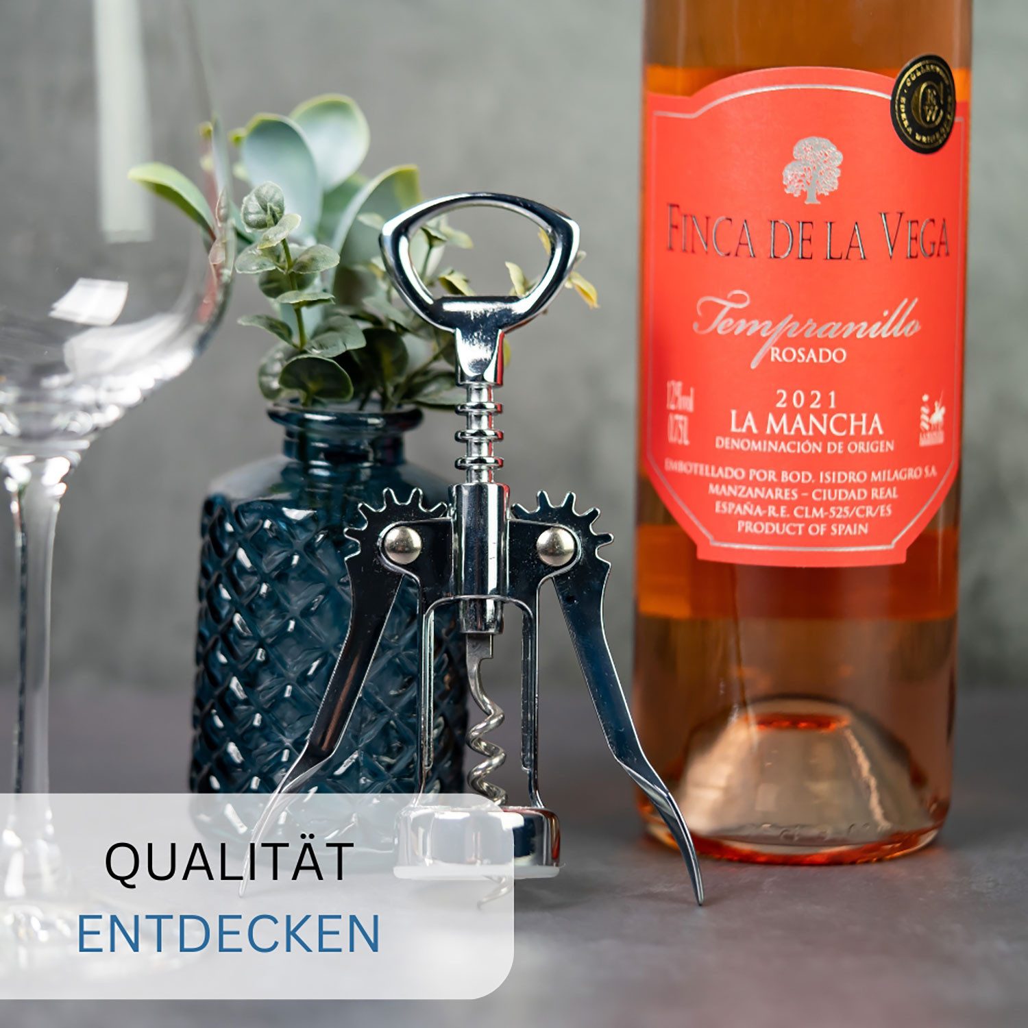 WESTMARK Korkenzieher mit Kapselheber und Wendel mit Seele, Hebelkorkenzieher, Verchromt