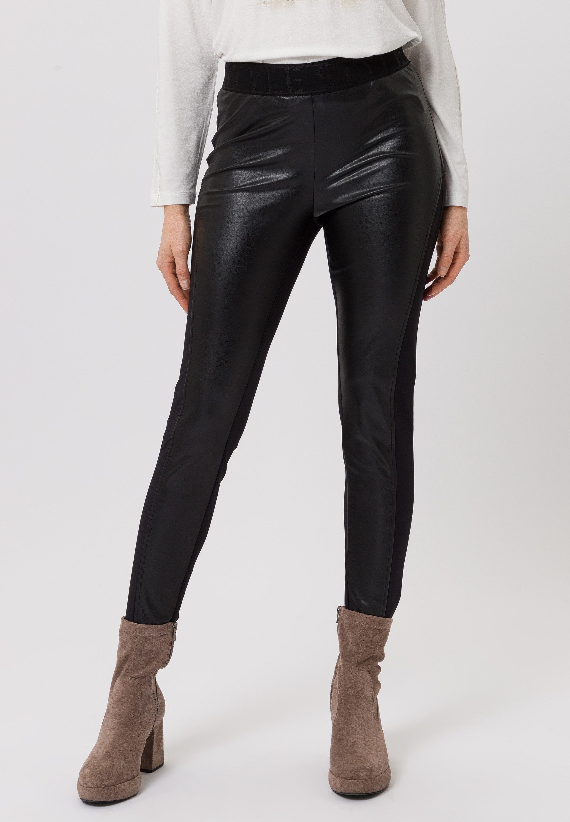 TUZZI Schlupfhose mit Kontrast-Materialmix günstig online kaufen