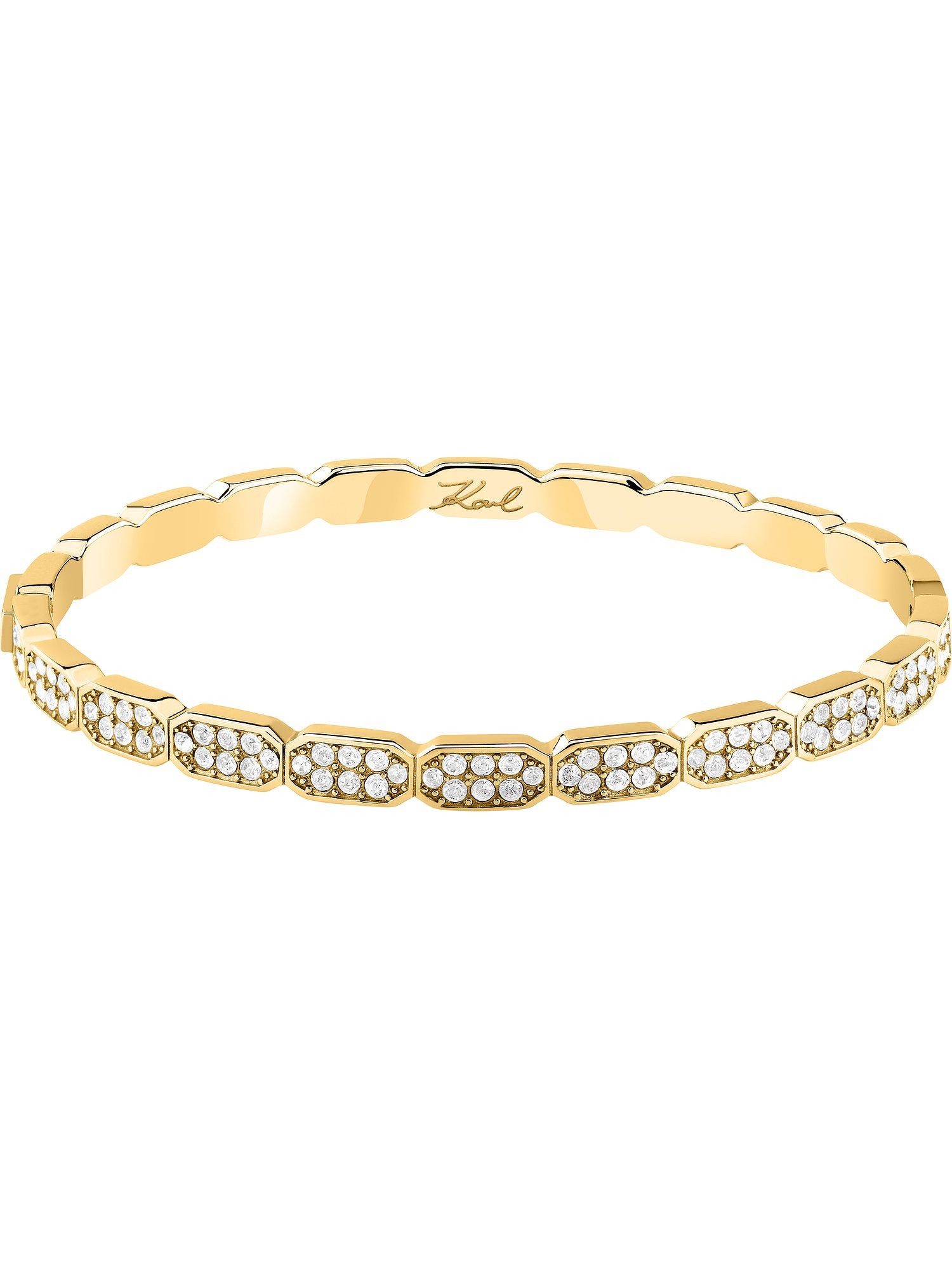 Armreif Karl Lagerfeld Damen-Armreif Edelstahl Kristall