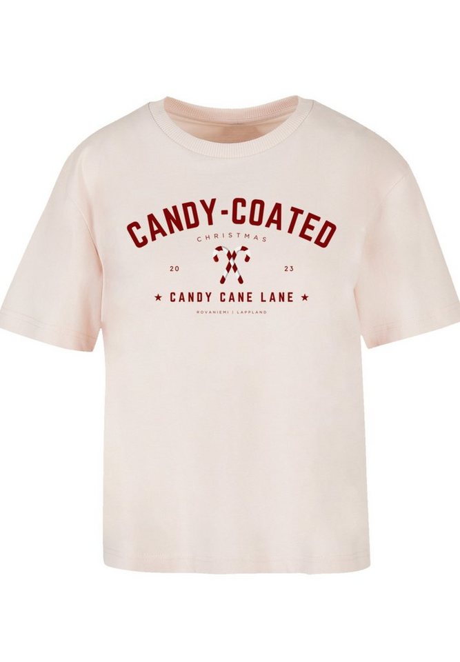 F4NT4STIC T-Shirt Candy Coated Weihnachten, Weihnachten Candy Christmas Logo, Weihnachten Christmas Geschenk, Coated