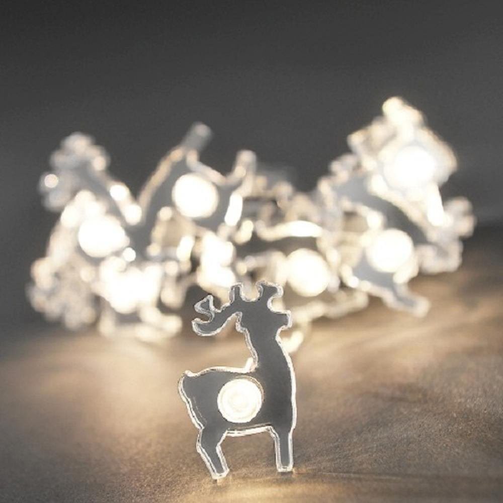 KONSTSMIDE LED-Lichterkette 3184-103 LED Deko Lichterkette 10er Rentier