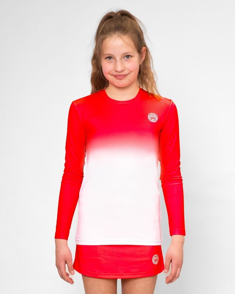 in Longsleeve Mädchen BADU Crew BIDI rot Langarmshirt für