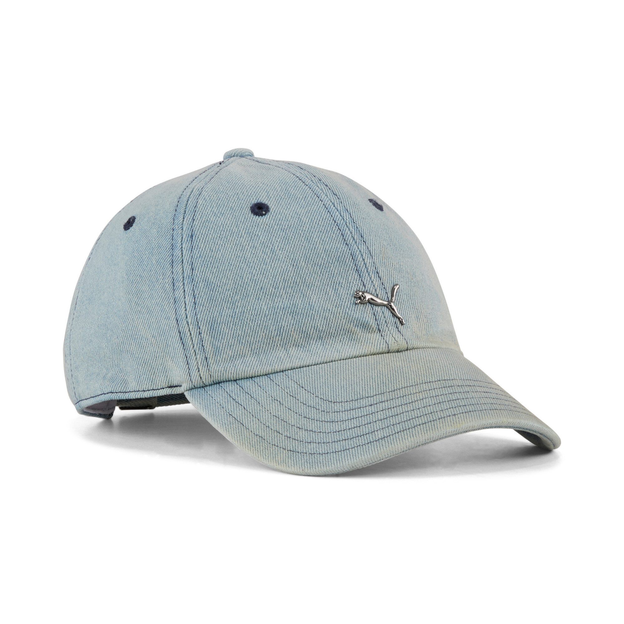 PUMA Baseball Cap WARDROBE ESS METAL DAD CAP lässiger Retro-Look, unstrukturierte Cap, lockere Passform