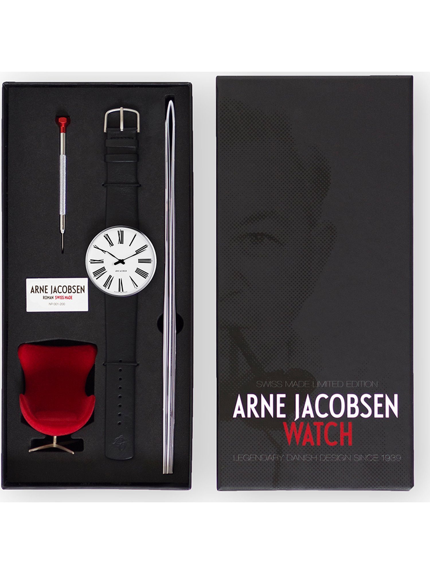 Herren Uhren Arne Jacobsen Quarzuhr Arne Jacobsen Unisex-Uhren Analog Quarz, Klassikuhr