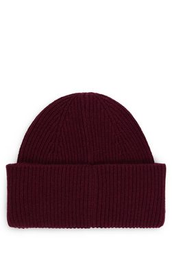 BOSS Beanie Laura_hat mit breitem Strickbund