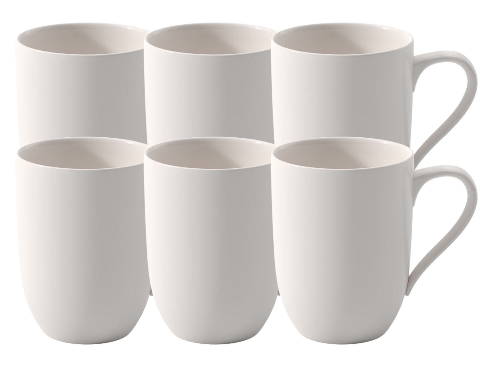 Villeroy & Boch Becher For Me Becher mit Henkel 0,29l Set6, Premium Porcelain