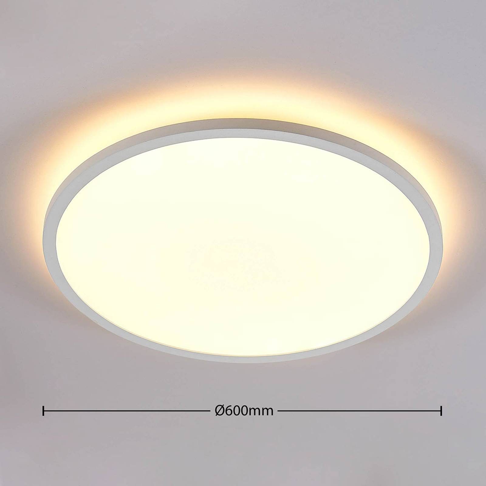 Arcchio LED weiß, inkl. LED-Leuchtmittel Panel / Kunststoff, verbaut, Leuchtmittel,dimmbar,inkl. dimmbar, Modern, warmweiß Farbwechsel Brenda, Aluminium, fest tageslicht