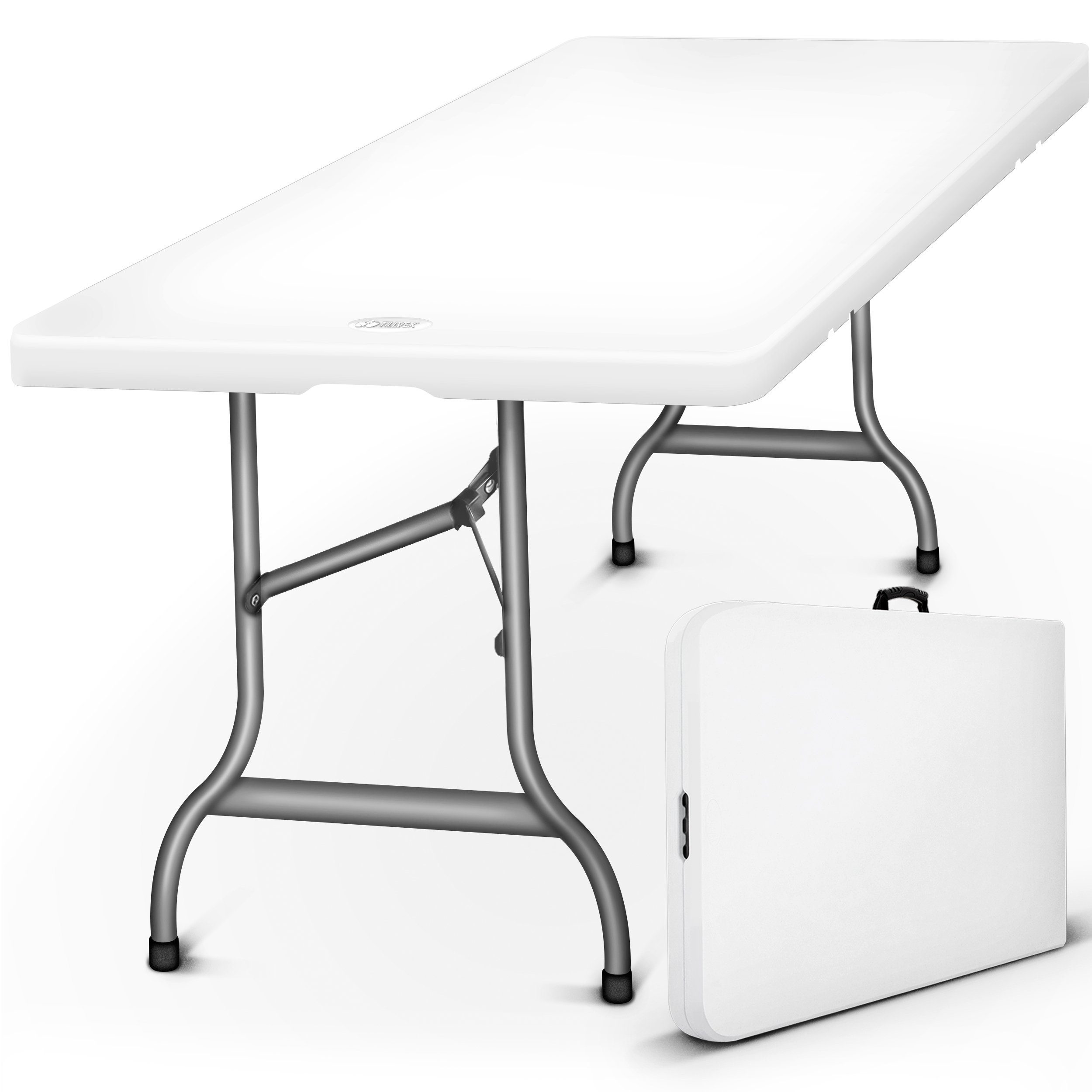 tillvex Gartentisch Buffettisch klappbar Kunststoff 180x75cm günstig online kaufen