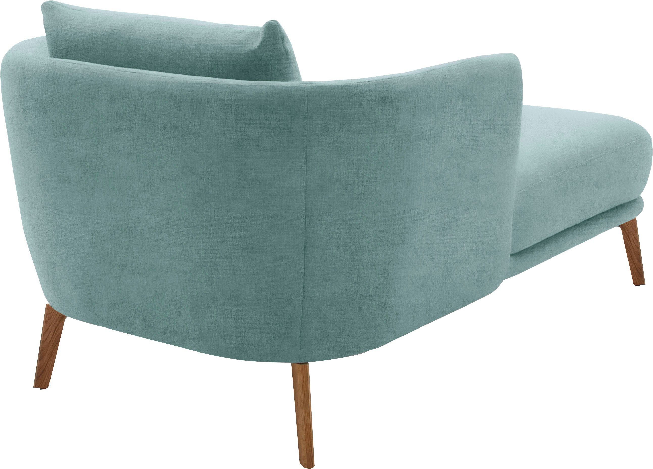 SCHÖNER WOHNEN-Kollektion Chaiselongue Pearl - 5 Jahre Hersteller-Garantie, auch in Bouclé. Füße Massivholz, Loveseat und Loungesessel, Maße (B/H/T): 101/71/161 cm