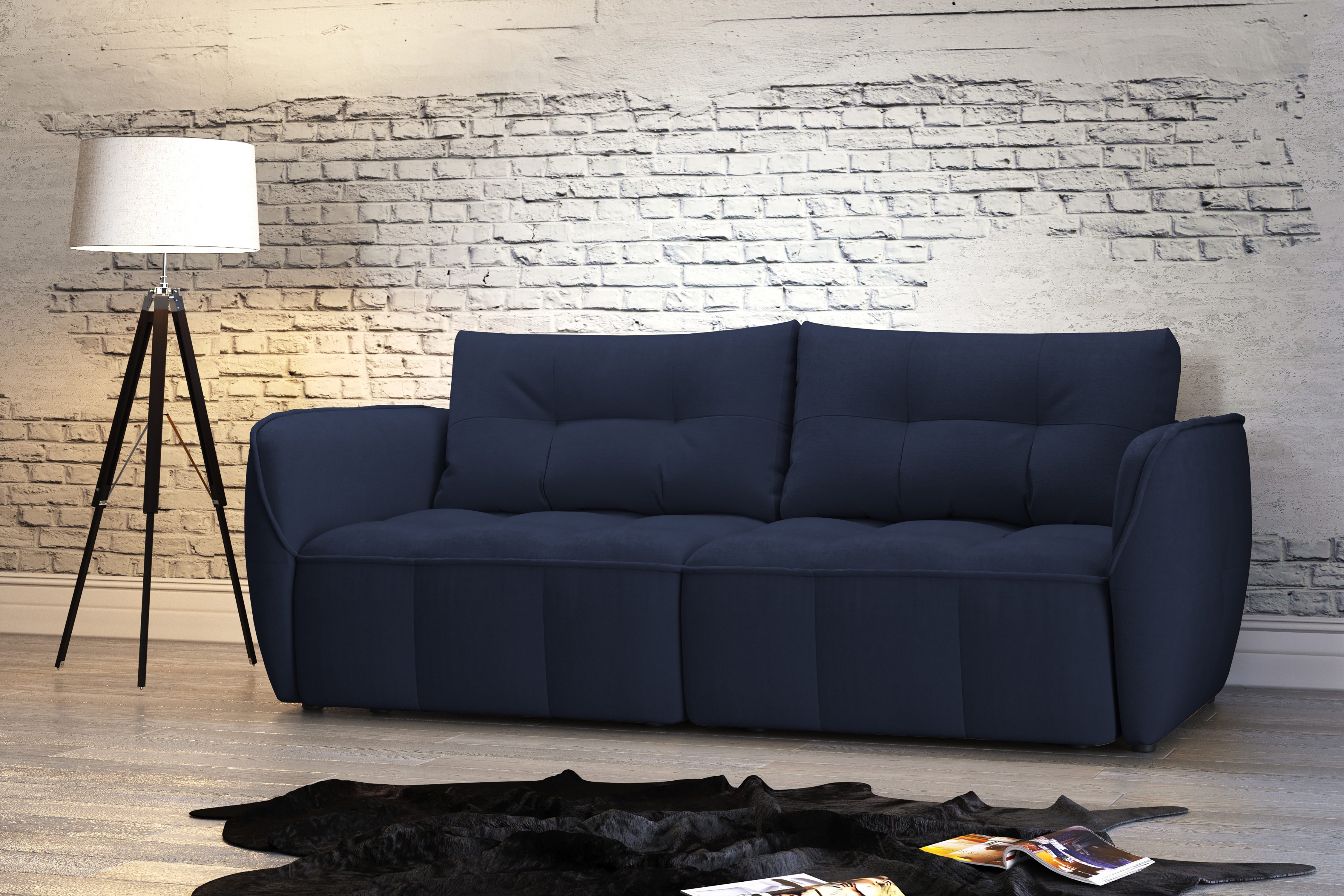 Konstanta Мебельhaus Schlafsofa Bombay Sofa mit Schlaffunktion und Bettkasten