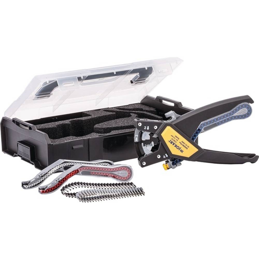 Jokari Crimpzange QUADRO Plus Set 62000, Inkl. Kunststoffkoffer, Inkl. Aderendhülsensortiment