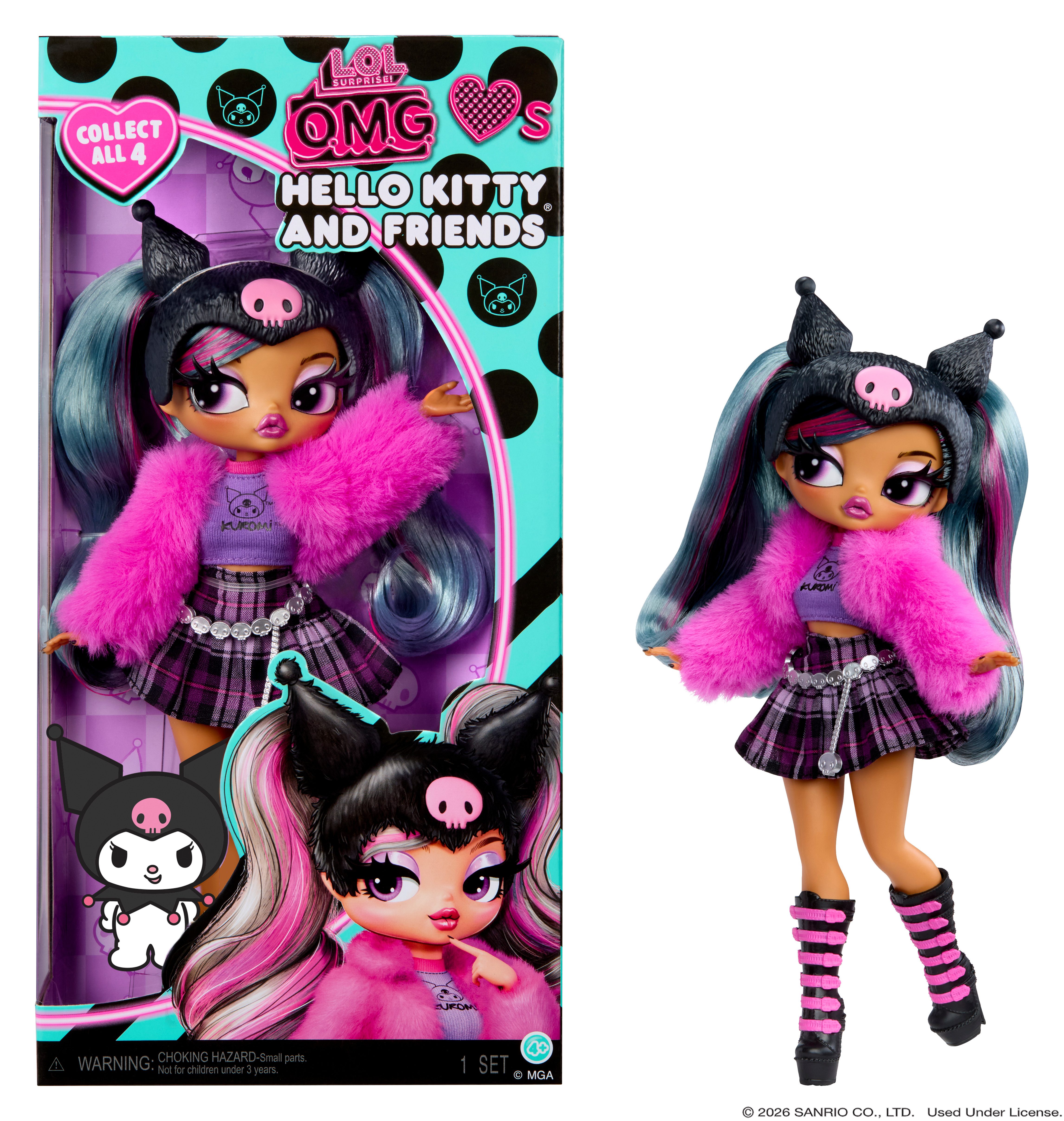 L.O.L. SURPRISE! Anziehpuppe L.O.L. Surprise OMG Loves Hello Kitty & Friends - Kuromi