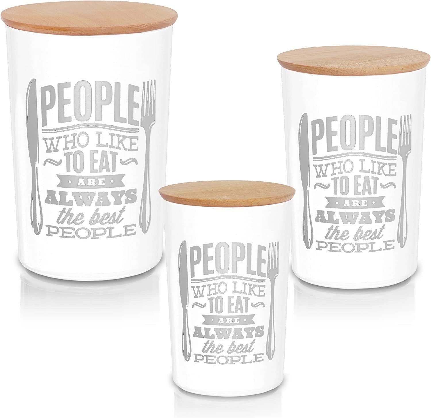 Lashuma Aufbewahrungsdose (Set, 3 St), Mit Tablett