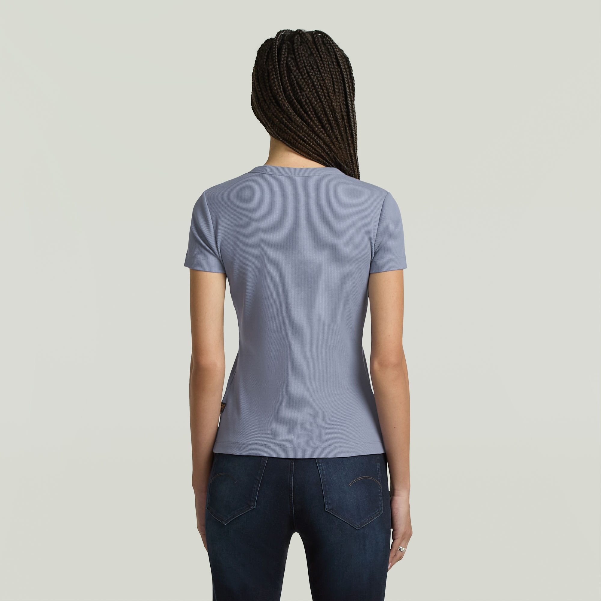 G-STAR T-Shirt Rib Cap Sleeve aus Rippjersey, Slim Fit günstig online kaufen