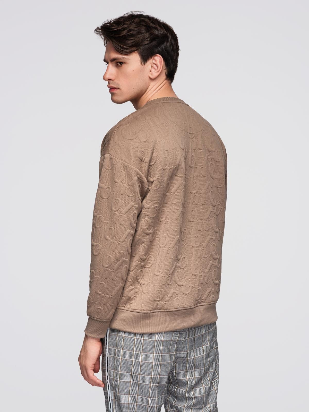 OMBRE Sweatshirt Sweatshirt RELAXED FIT mit geprägten Buchstaben