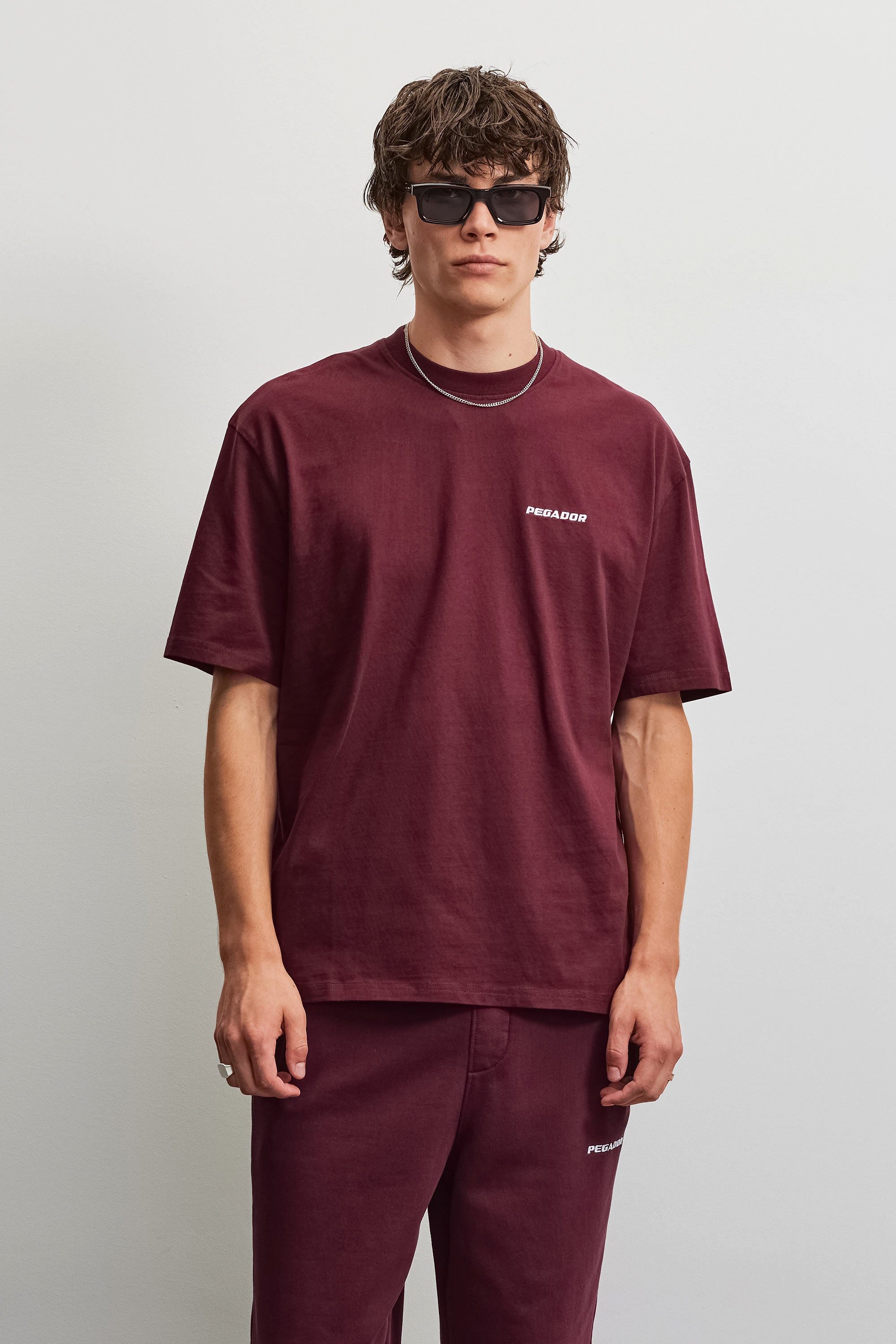 PEGADOR T-Shirt LOGO OVERSIZED TEE Baumwolle, oversize – Bild 2 von 5