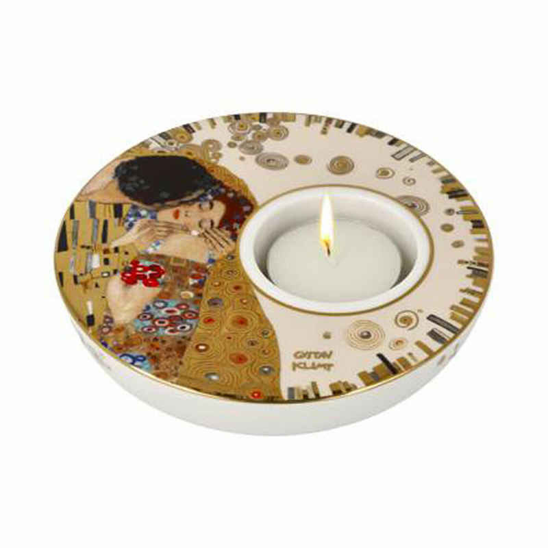Goebel Kerzenhalter Gustav Klimt - Der Kuss