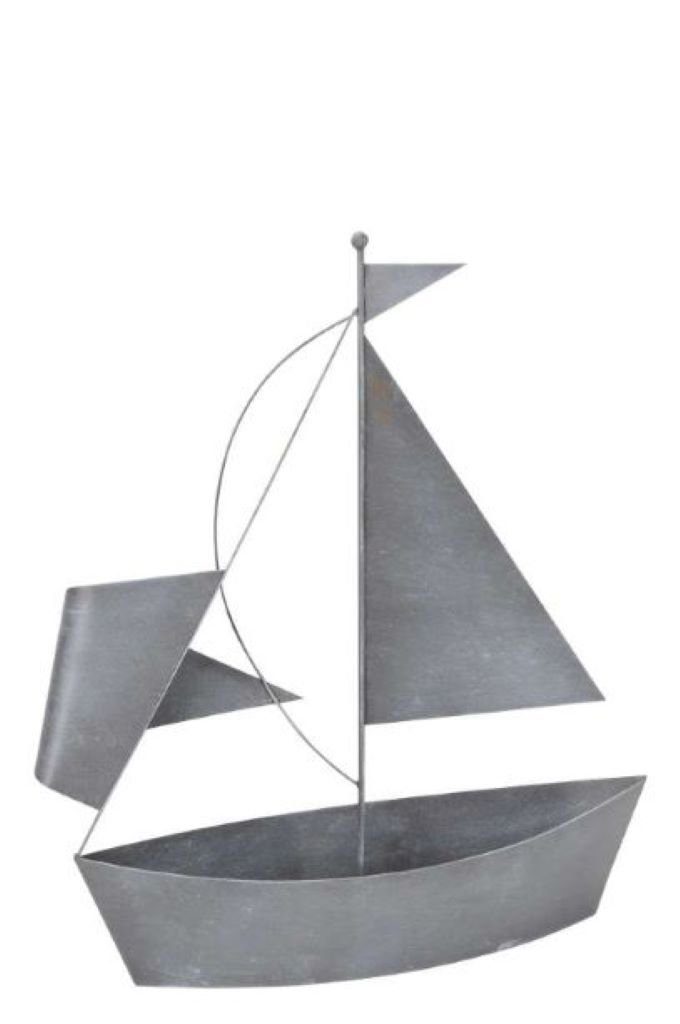 Posiwio Gartenfigur Schiff zum Bepflanzen grau, (0 St) | Figuren