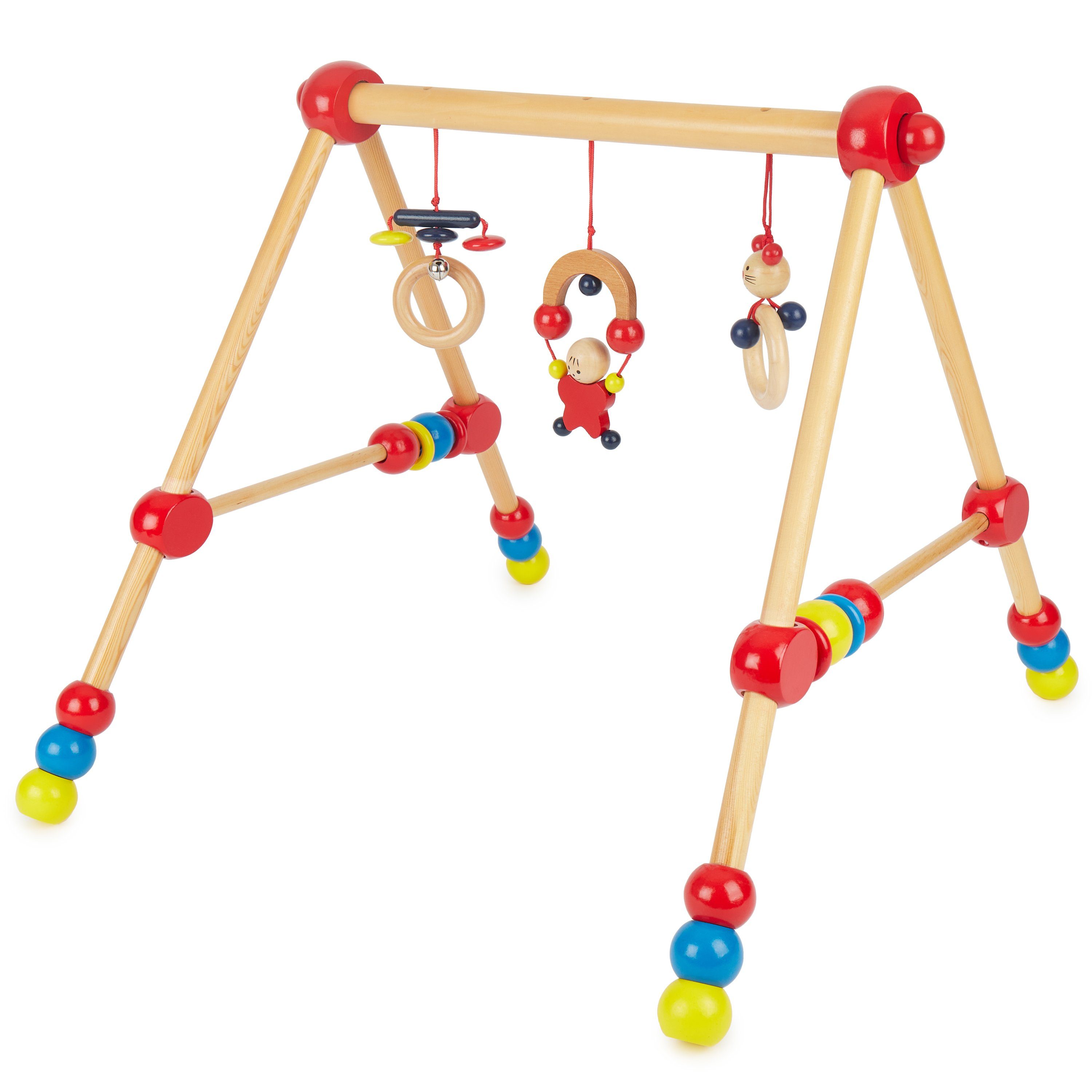 BIECO Baby Gym Bieco Spieltrapez höhenverstellbar Spielbogen Baby Holz