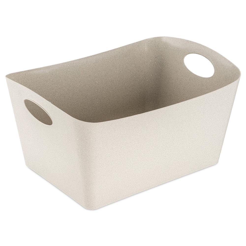 KOZIOL Aufbewahrungskorb BOXXX L, 15 Liter, recycled desert sand, aus recyceltem Kunststoff