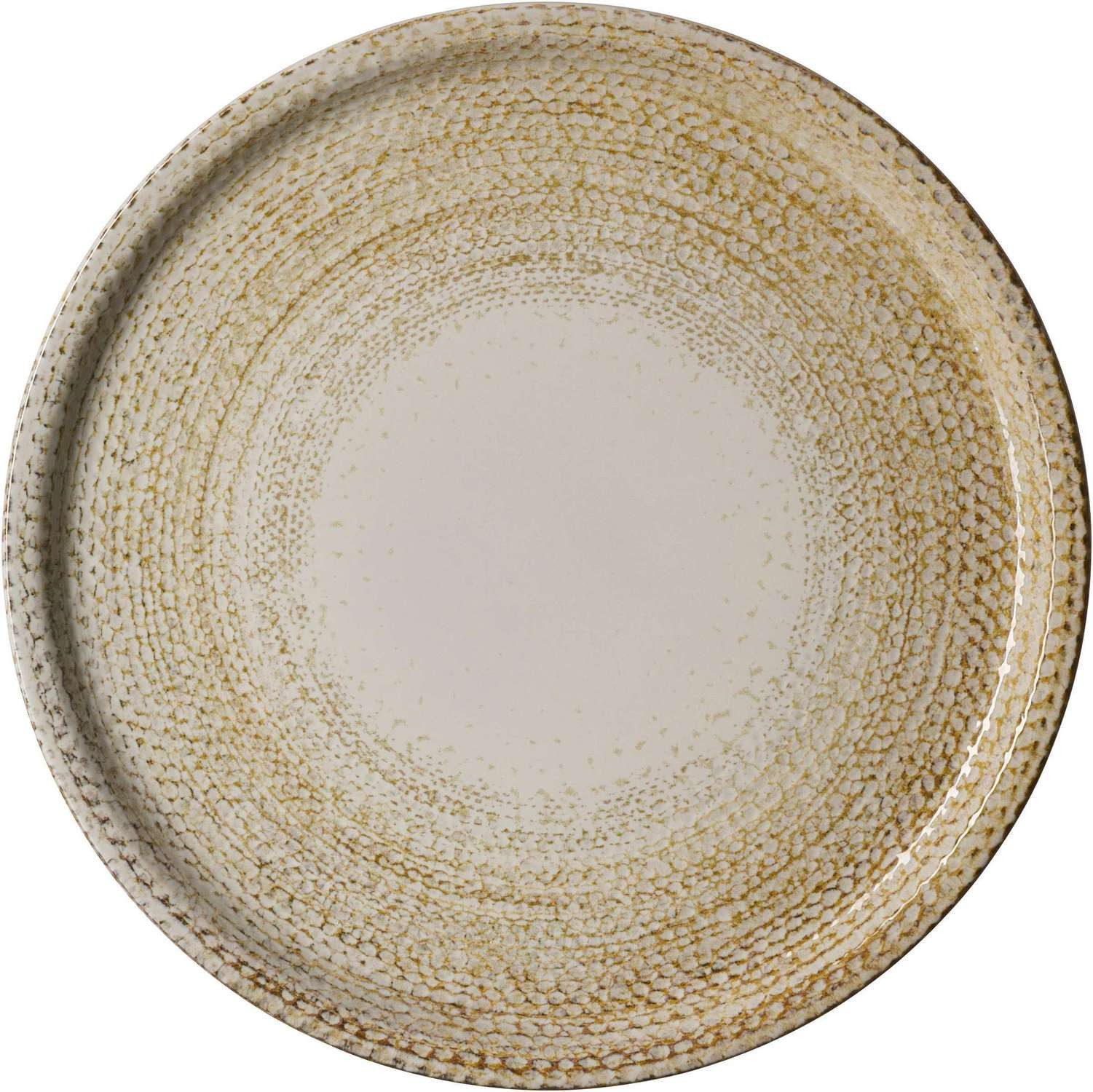 Ritzenhoff & Breker Servierplatte Gourmetplatte Rimini Sand 30 cm Beige Steinzeug mediterranes Flair, Steinzeug, (1-tlg), Struktur Dessin im Manufaktur Look mit Relief