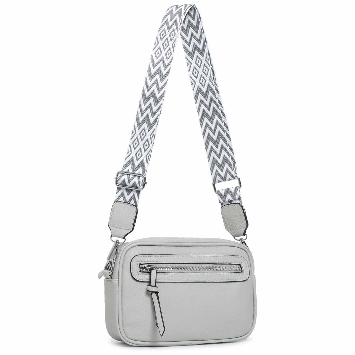 ITALYSHOP24 Schultertasche Damen Umhängetasche CrossBody Brusttasche Crosso günstig online kaufen