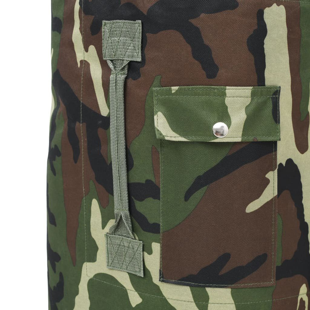 85 vidaXL Armee-Stil Packsack Tarnfarbe L Seesack Camouflage