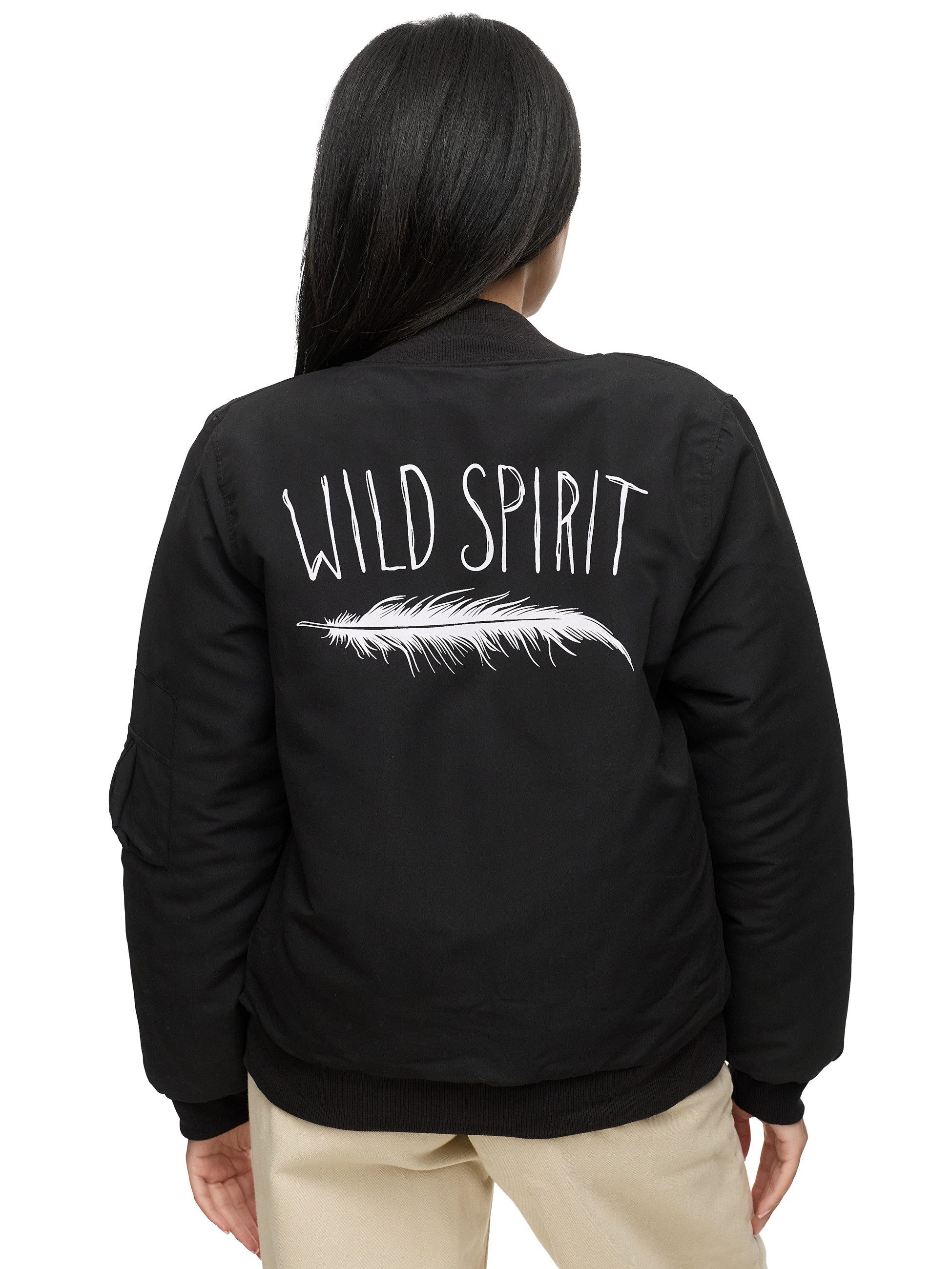 Worldclassca Bomberjacke Worldclassca Bomber Jacke mit Wild Spirit Print Üb günstig online kaufen