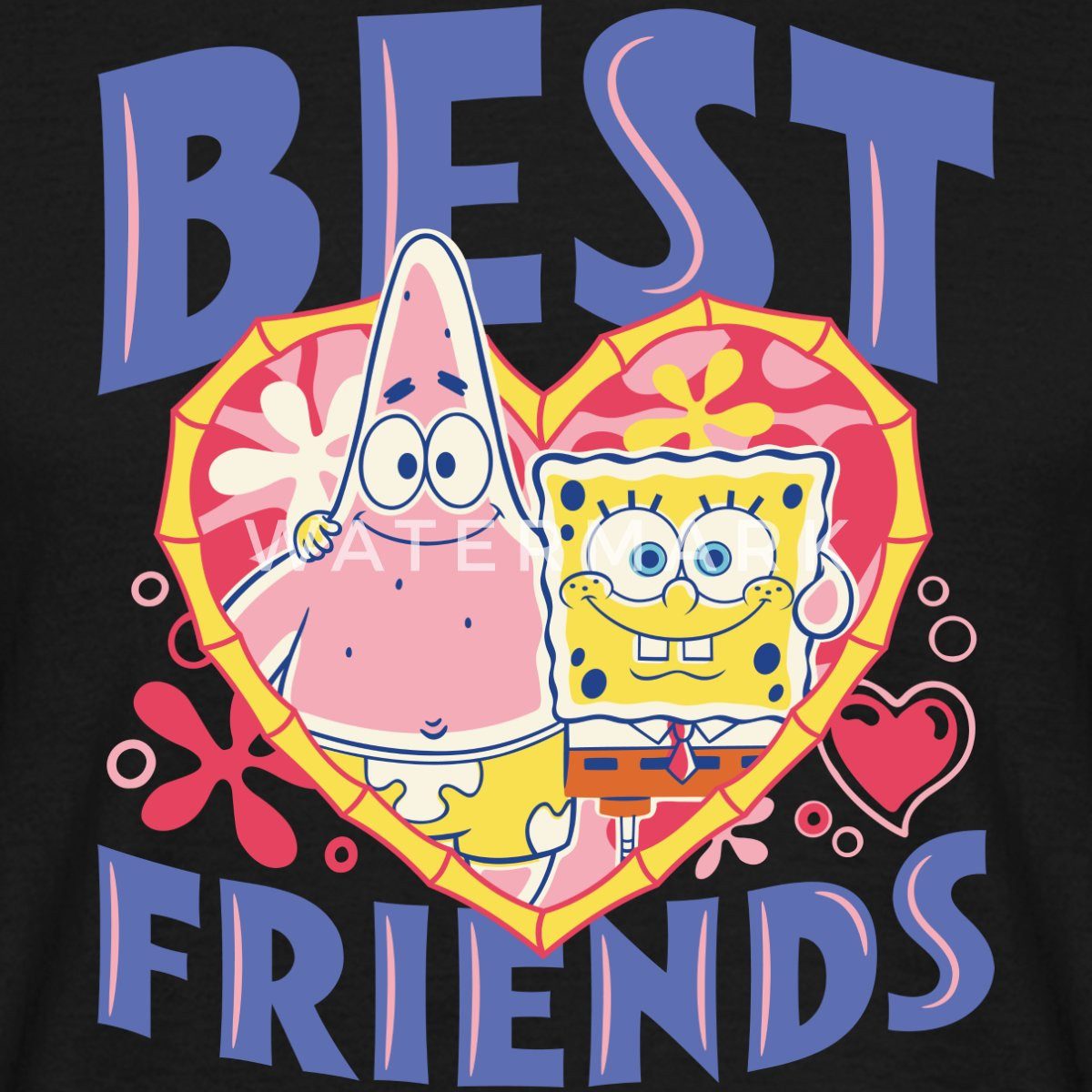Spreadshirt T-Shirt Spongebob Schwammkopf Und Patrick Beste Freunde Männer T-Shirt (1-tlg) – Bild 2 von 5