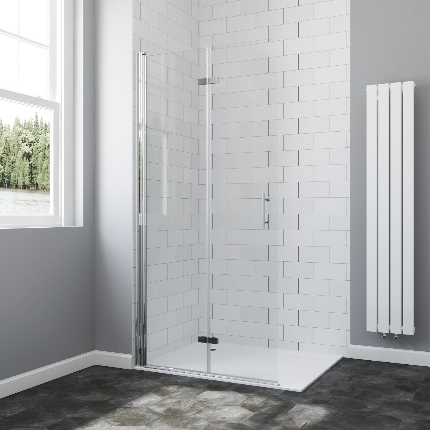 AQUABATOS Dusch-Falttür Walk in Dusche Duschabtrennung günstig online kaufen