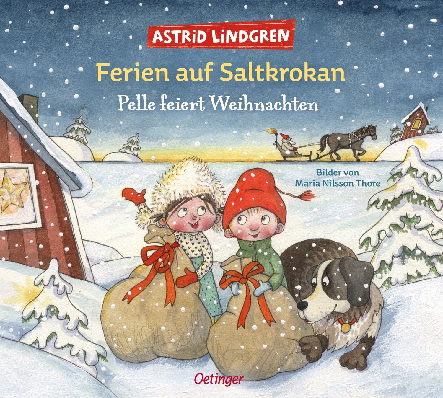 Kinderbuch Ferien auf Saltkrokan. Pelle feiert Weihnachten Schwedischer Bilderbuc Astrid Lindgren