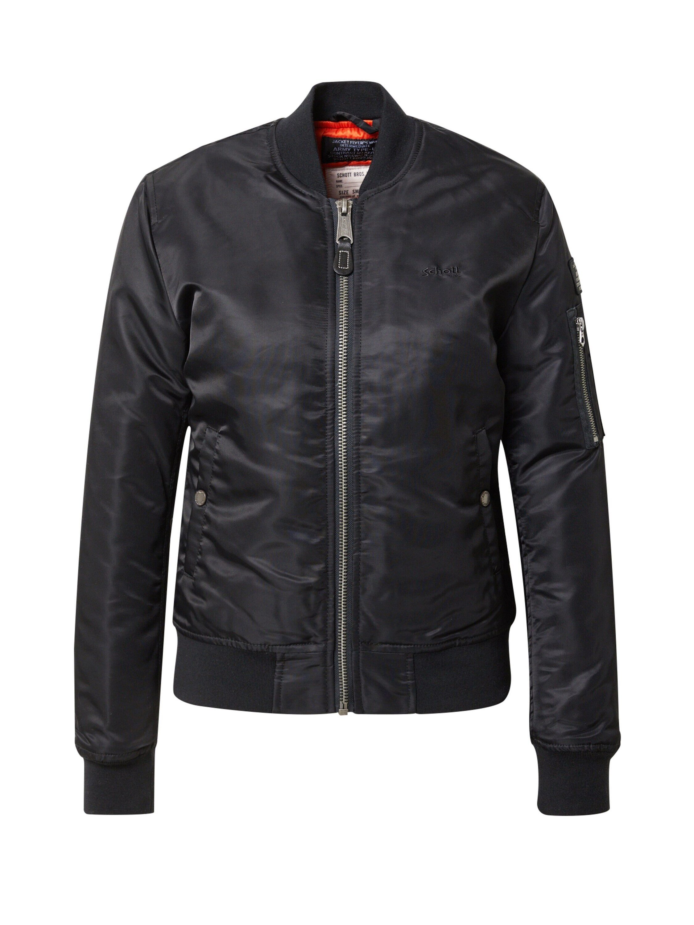Schott NYC Bomberjacke mit zusätzlichen Armtaschen günstig online kaufen