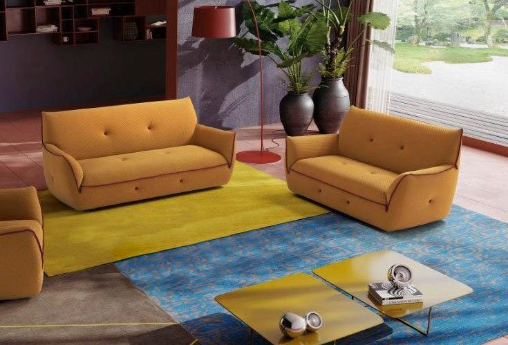 Egoitaliano Polstergarnitur Yuki, extravagantes Design und höchster Sitzkomfort, tolle Details, Set, bestehend aus einem 2,5- und einem 2-Sitzer, mit innovativen