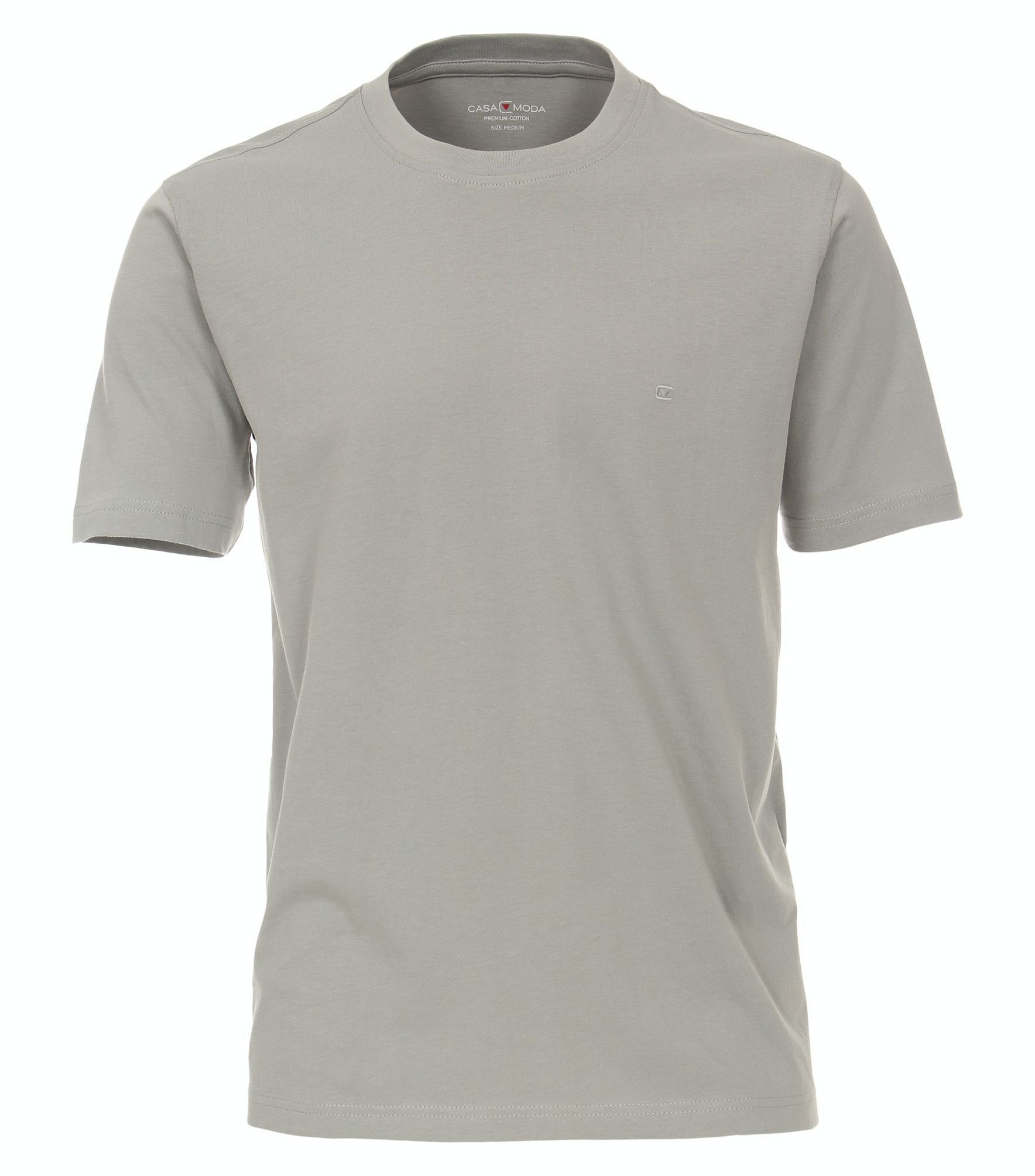 CASAMODA T-Shirt T-Shirt unifarben 004200 silber (709)