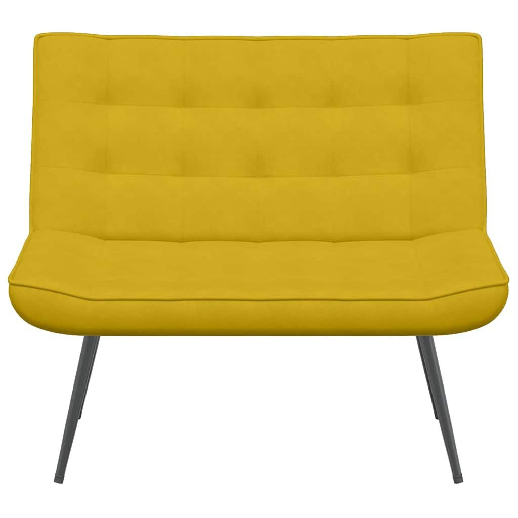 vidaXL Sitzbank Sitzbank Gelb 110x74x84 cm Samt, Bank