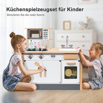 DOTMALL Spielwerkbank Klassisches Kinderküchen-Spielset aus Holz, Kochset, Rollenspiel
